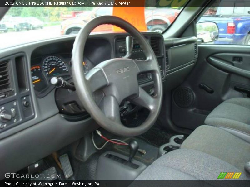 Fire Red / Dark Pewter 2003 GMC Sierra 2500HD Regular Cab 4x4