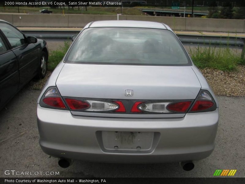 Satin Silver Metallic / Charcoal 2000 Honda Accord EX V6 Coupe