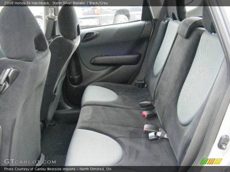 Storm Silver Metallic / Black/Grey 2008 Honda Fit Hatchback