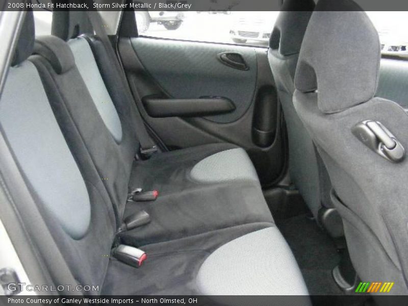 Storm Silver Metallic / Black/Grey 2008 Honda Fit Hatchback