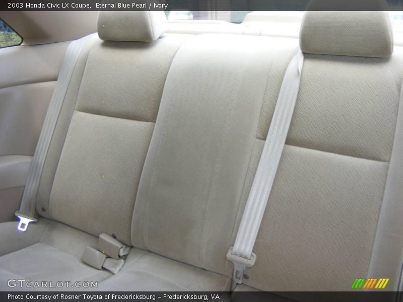 Eternal Blue Pearl / Ivory 2003 Honda Civic LX Coupe