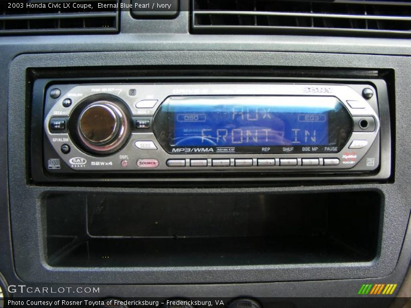 Eternal Blue Pearl / Ivory 2003 Honda Civic LX Coupe