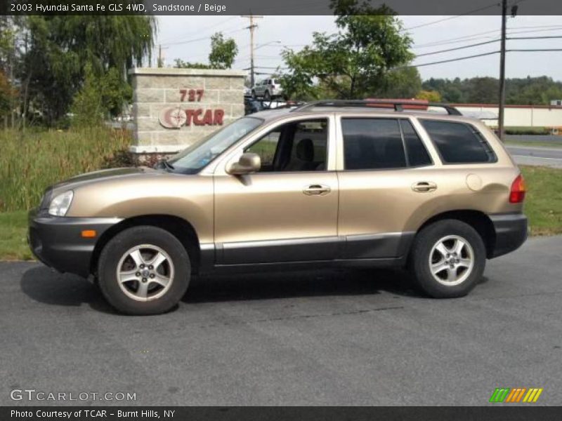 Sandstone / Beige 2003 Hyundai Santa Fe GLS 4WD