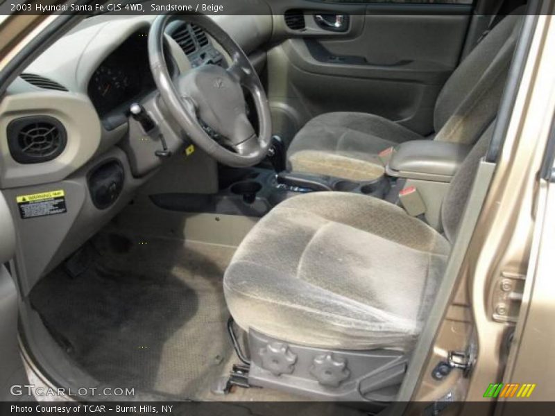 Sandstone / Beige 2003 Hyundai Santa Fe GLS 4WD