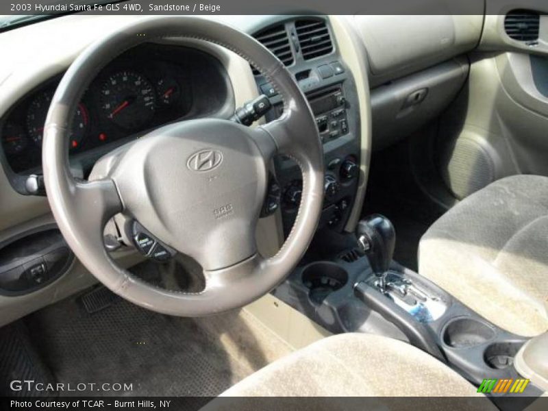 Sandstone / Beige 2003 Hyundai Santa Fe GLS 4WD