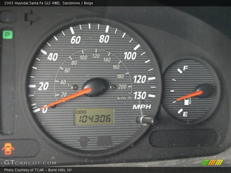 Sandstone / Beige 2003 Hyundai Santa Fe GLS 4WD