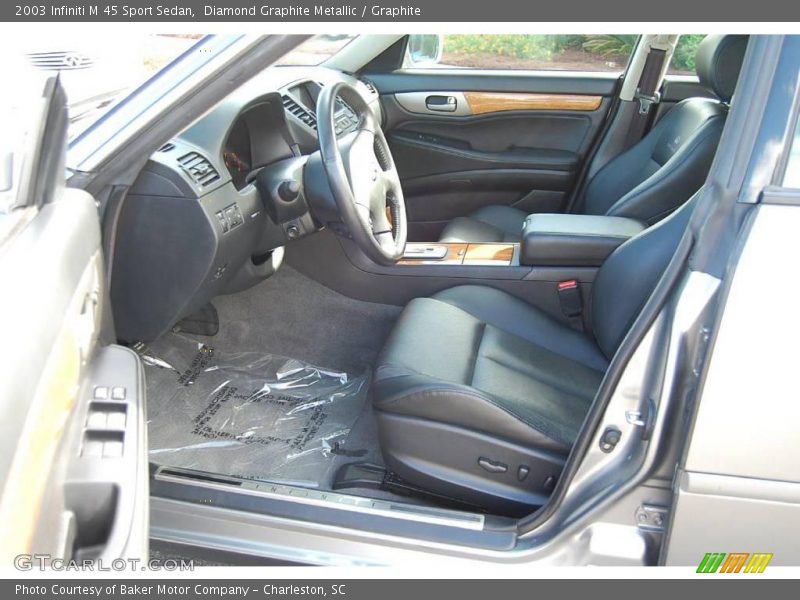 Diamond Graphite Metallic / Graphite 2003 Infiniti M 45 Sport Sedan