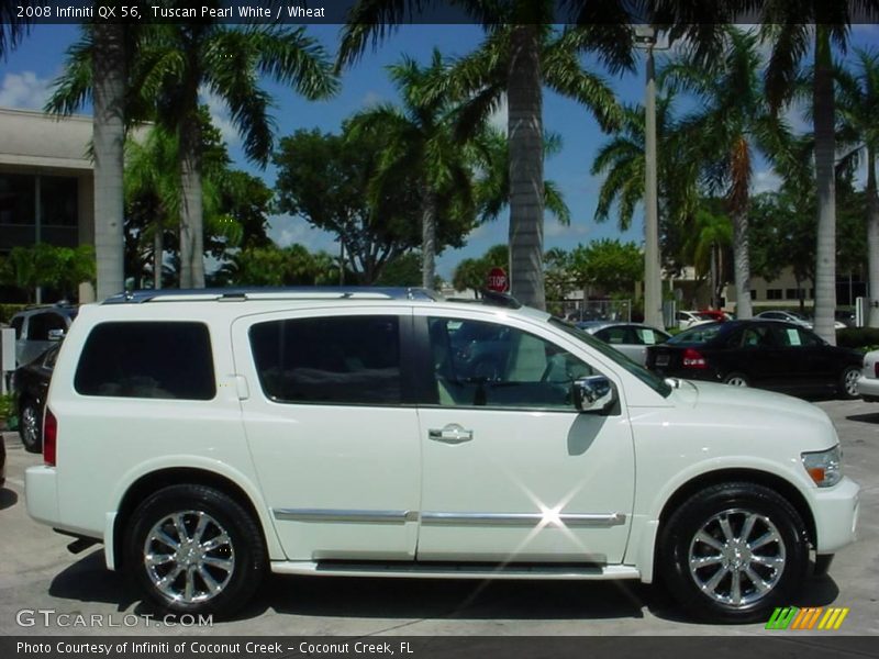 Tuscan Pearl White / Wheat 2008 Infiniti QX 56