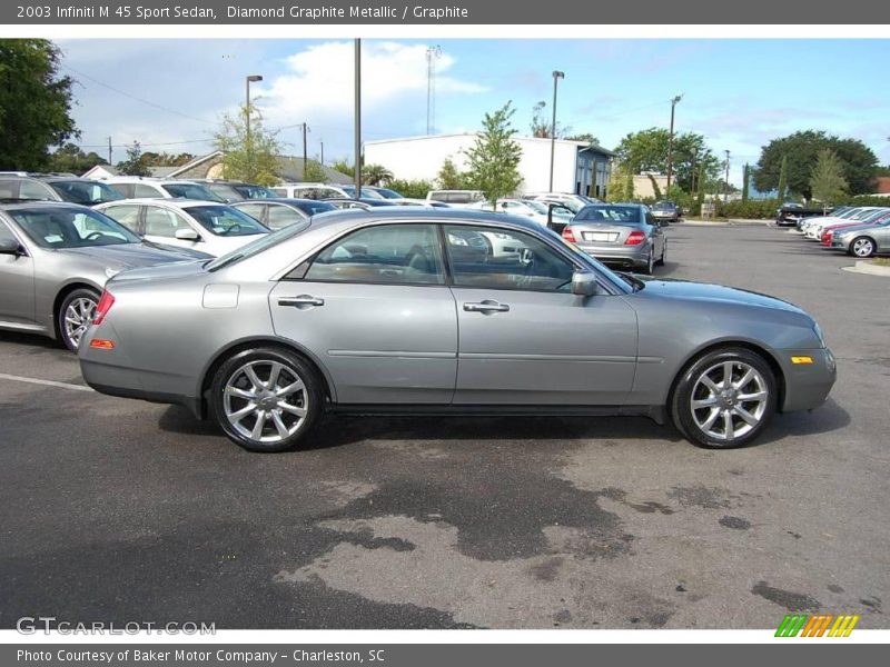 Diamond Graphite Metallic / Graphite 2003 Infiniti M 45 Sport Sedan