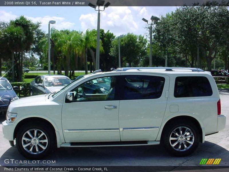 Tuscan Pearl White / Wheat 2008 Infiniti QX 56