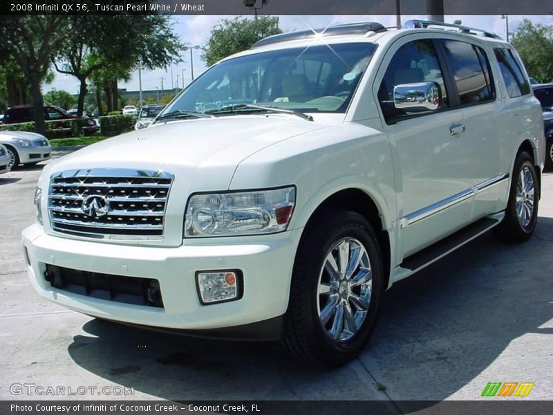 Tuscan Pearl White / Wheat 2008 Infiniti QX 56
