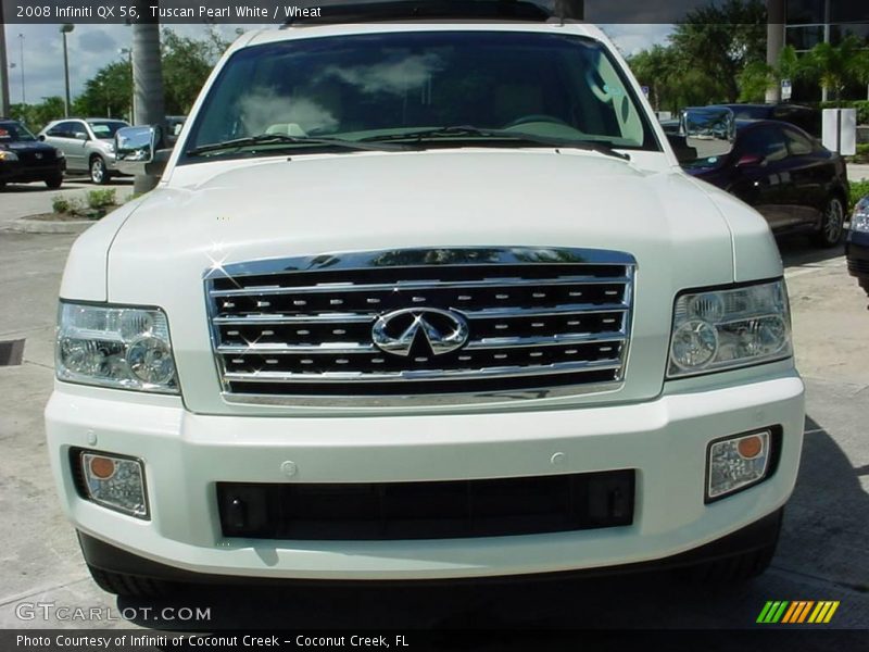 Tuscan Pearl White / Wheat 2008 Infiniti QX 56