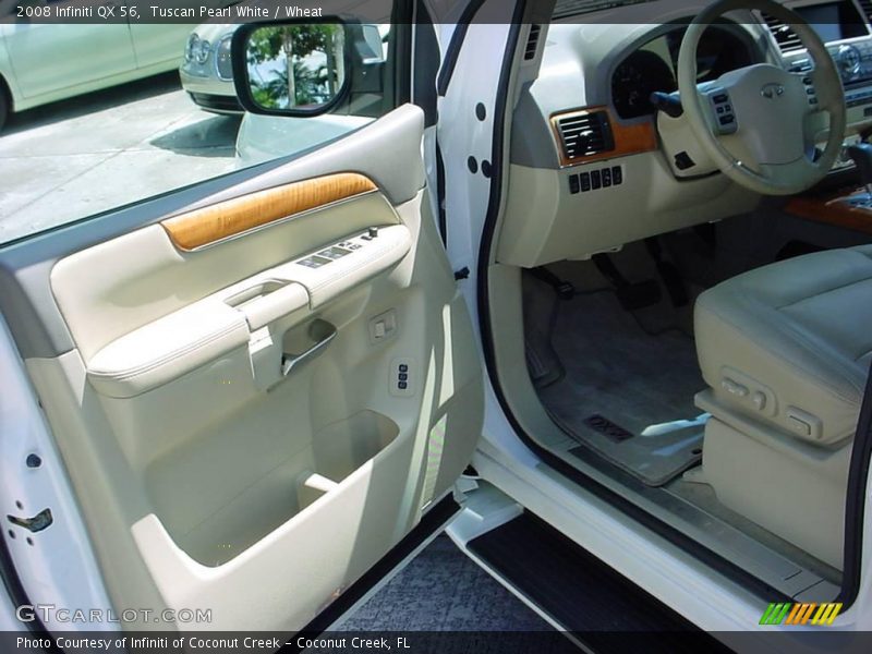 Tuscan Pearl White / Wheat 2008 Infiniti QX 56