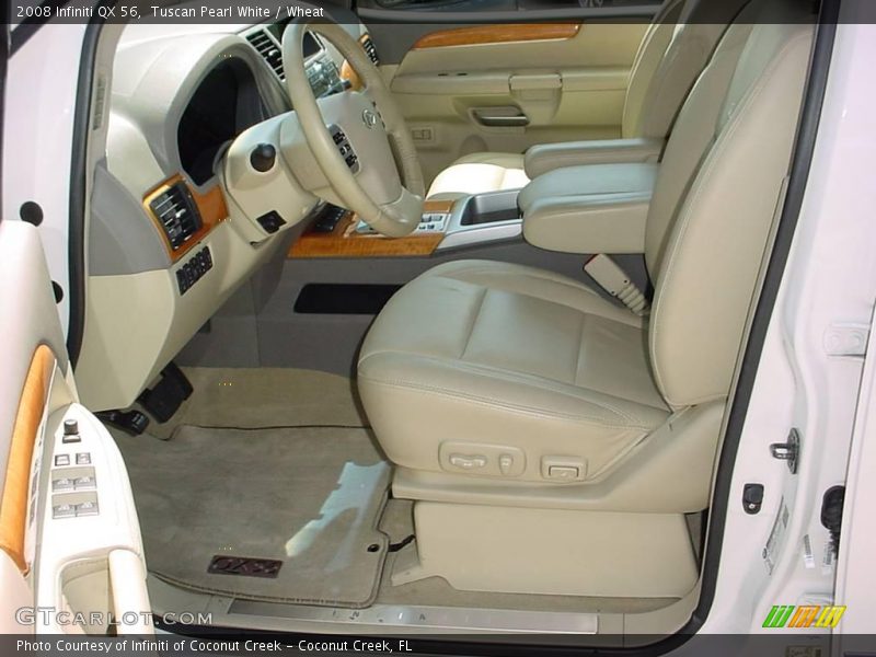 Tuscan Pearl White / Wheat 2008 Infiniti QX 56