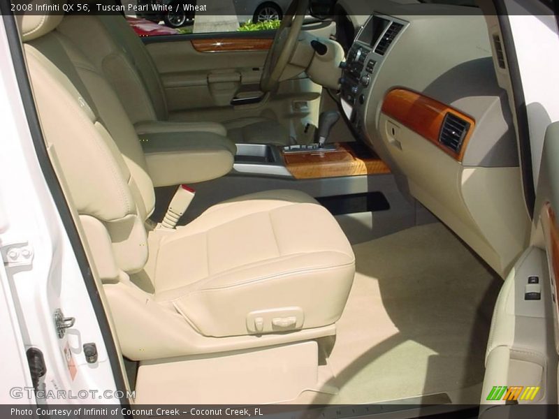 Tuscan Pearl White / Wheat 2008 Infiniti QX 56