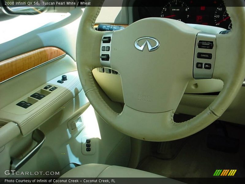 Tuscan Pearl White / Wheat 2008 Infiniti QX 56