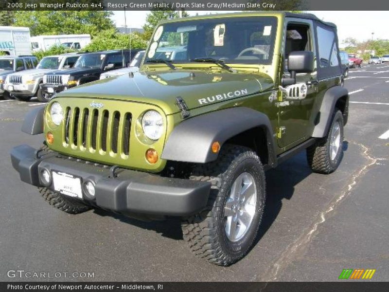 Rescue Green Metallic / Dark Slate Gray/Medium Slate Gray 2008 Jeep Wrangler Rubicon 4x4