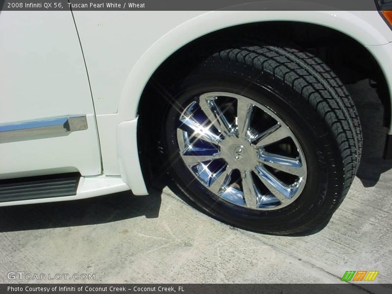 Tuscan Pearl White / Wheat 2008 Infiniti QX 56
