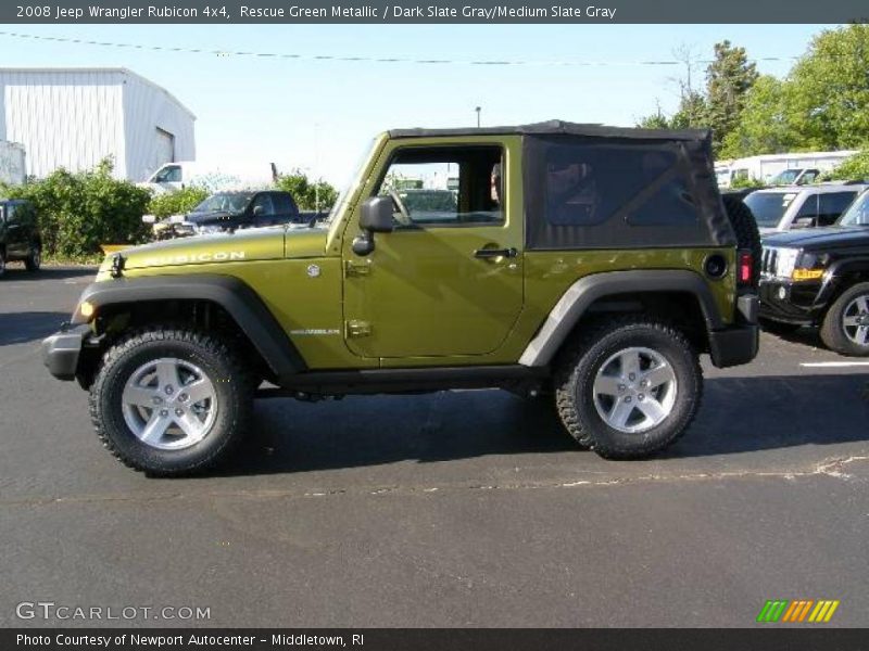 Rescue Green Metallic / Dark Slate Gray/Medium Slate Gray 2008 Jeep Wrangler Rubicon 4x4