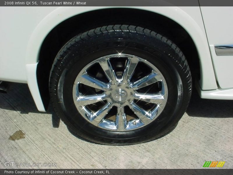 Tuscan Pearl White / Wheat 2008 Infiniti QX 56