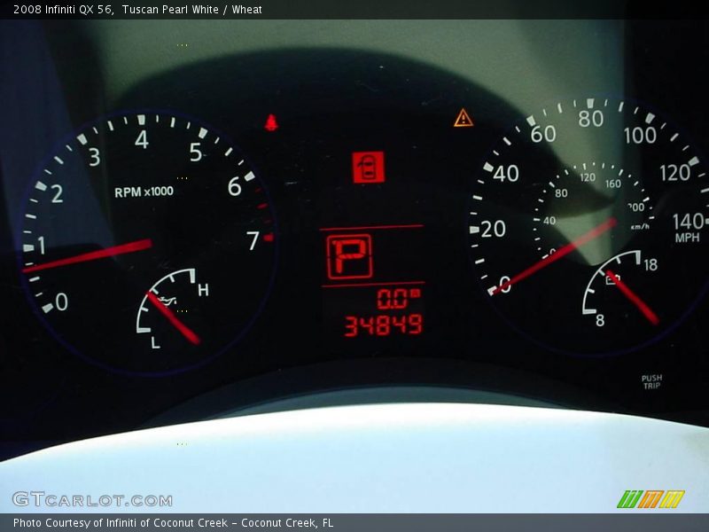 Tuscan Pearl White / Wheat 2008 Infiniti QX 56