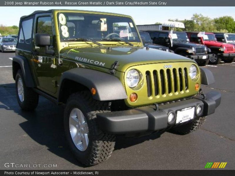 Rescue Green Metallic / Dark Slate Gray/Medium Slate Gray 2008 Jeep Wrangler Rubicon 4x4