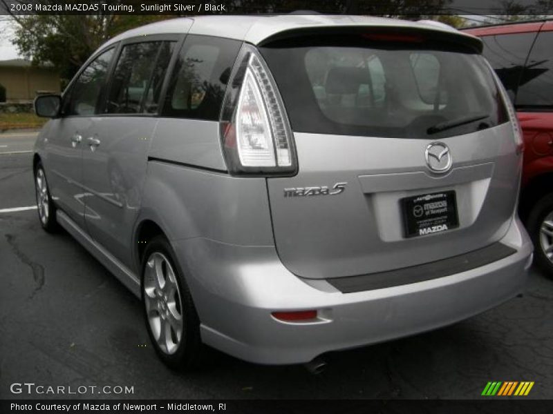 Sunlight Silver / Black 2008 Mazda MAZDA5 Touring