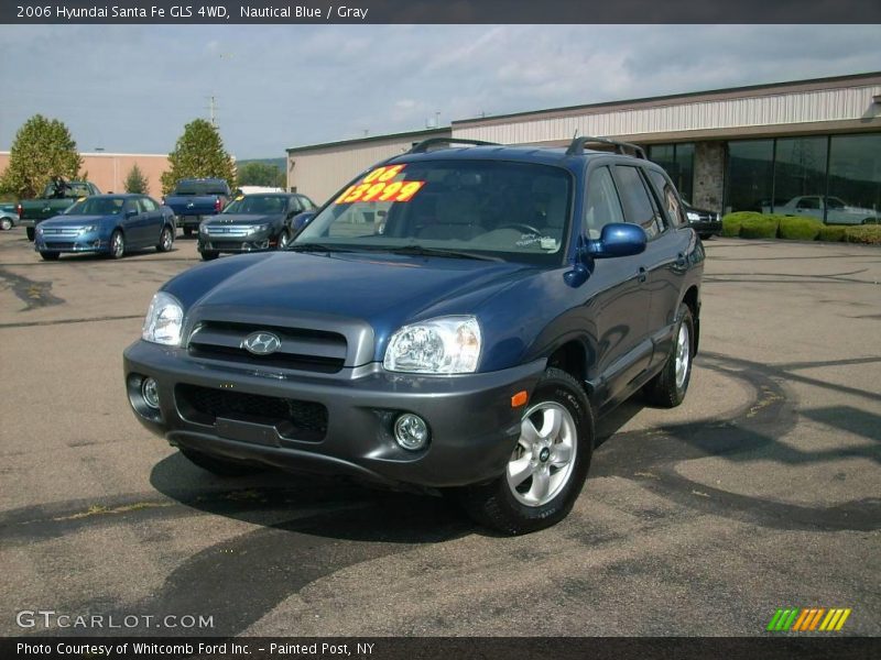 Nautical Blue / Gray 2006 Hyundai Santa Fe GLS 4WD