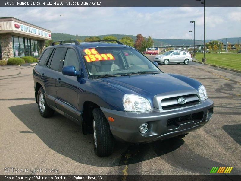Nautical Blue / Gray 2006 Hyundai Santa Fe GLS 4WD