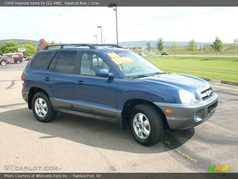 Nautical Blue / Gray 2006 Hyundai Santa Fe GLS 4WD