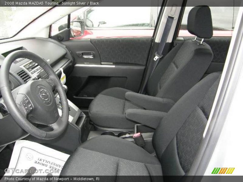 Sunlight Silver / Black 2008 Mazda MAZDA5 Touring