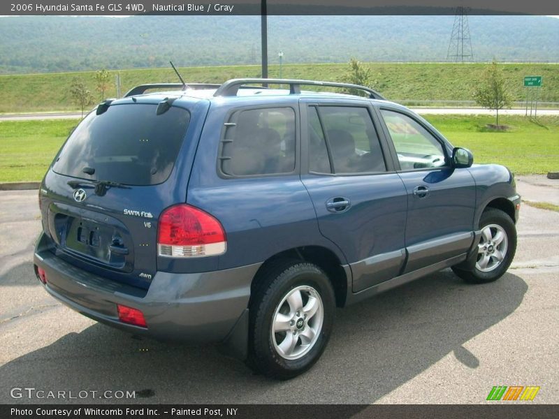 Nautical Blue / Gray 2006 Hyundai Santa Fe GLS 4WD