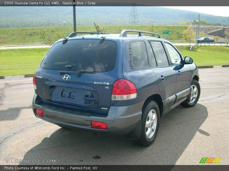 Nautical Blue / Gray 2006 Hyundai Santa Fe GLS 4WD