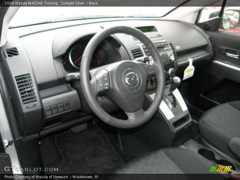Sunlight Silver / Black 2008 Mazda MAZDA5 Touring