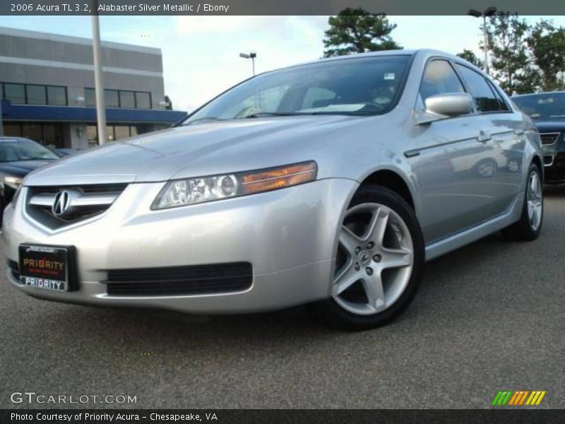 Alabaster Silver Metallic / Ebony 2006 Acura TL 3.2