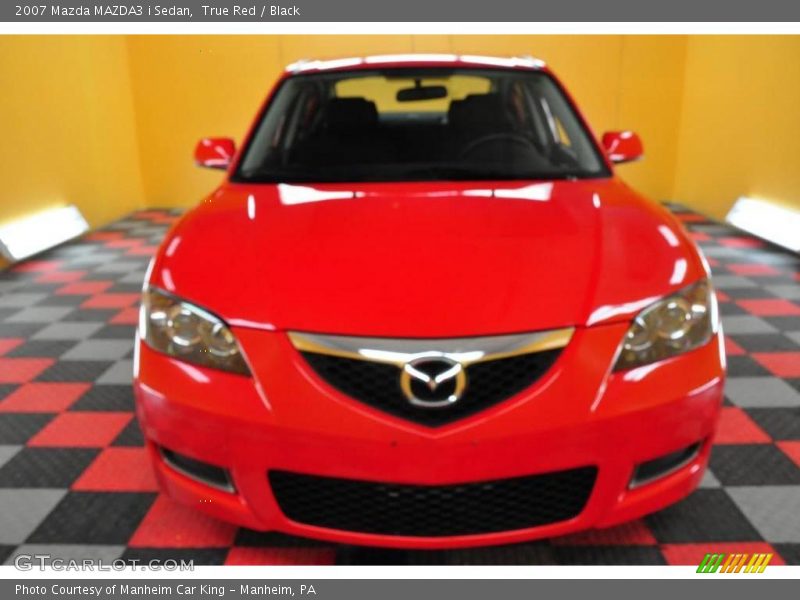 True Red / Black 2007 Mazda MAZDA3 i Sedan