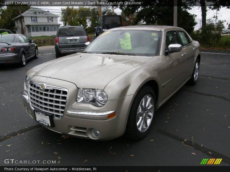 Linen Gold Metallic / Dark Slate Gray/Light Graystone 2007 Chrysler 300 C HEMI