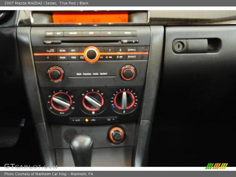 True Red / Black 2007 Mazda MAZDA3 i Sedan