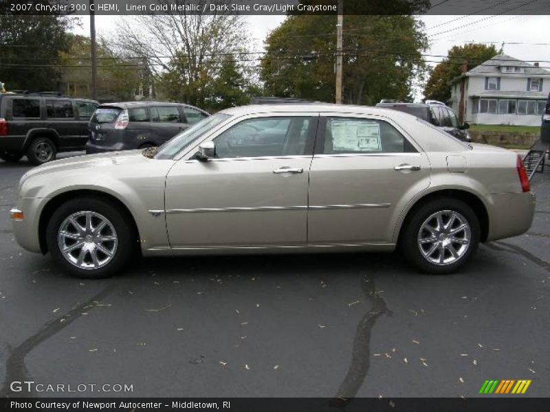 Linen Gold Metallic / Dark Slate Gray/Light Graystone 2007 Chrysler 300 C HEMI