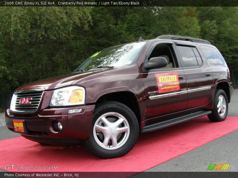 Cranberry Red Metallic / Light Tan/Ebony Black 2006 GMC Envoy XL SLE 4x4