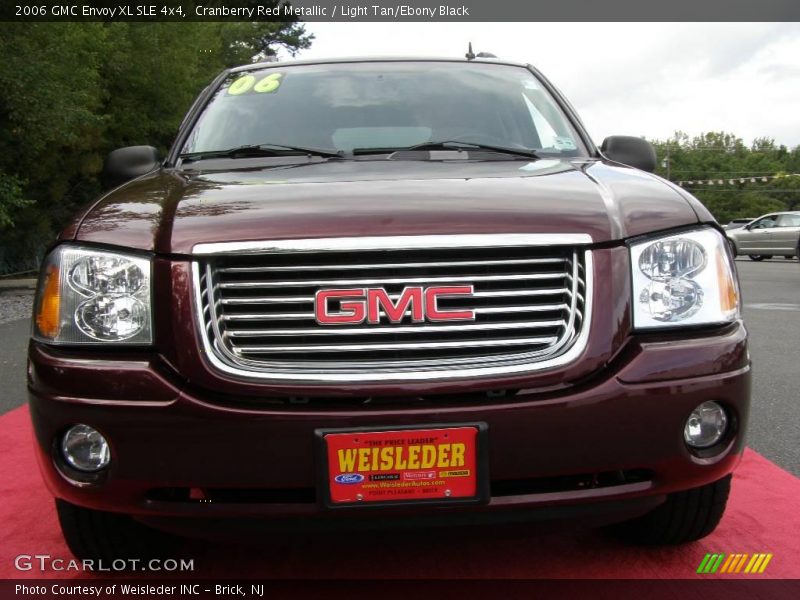 Cranberry Red Metallic / Light Tan/Ebony Black 2006 GMC Envoy XL SLE 4x4