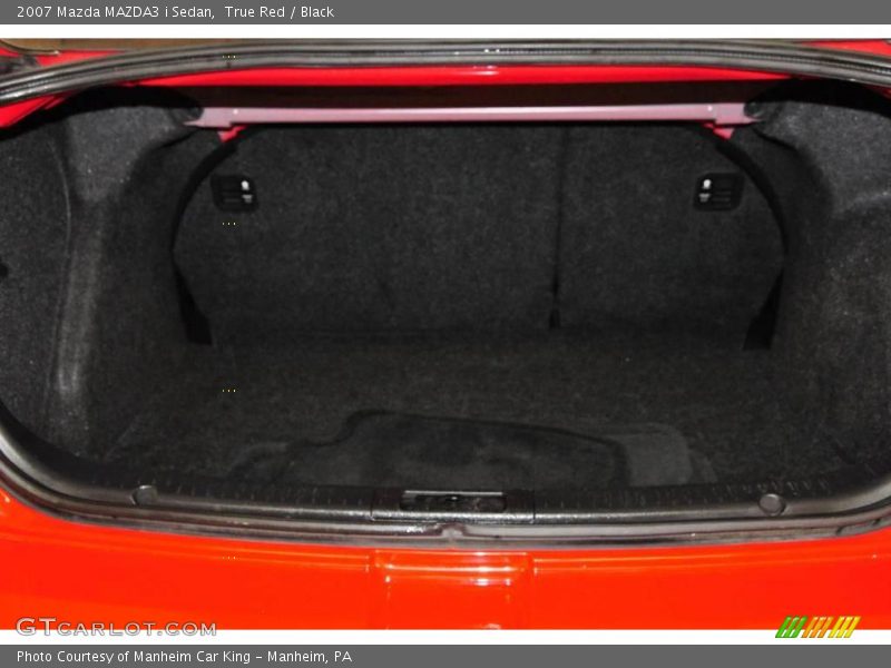 True Red / Black 2007 Mazda MAZDA3 i Sedan