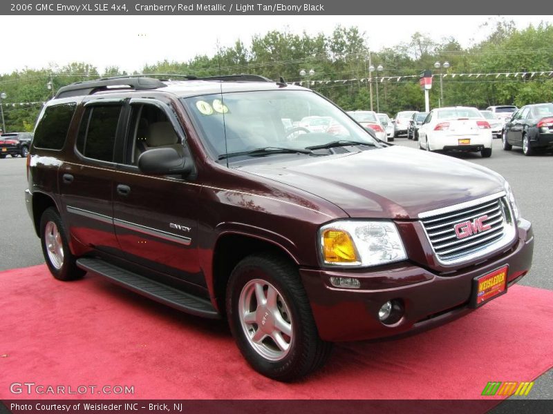 Cranberry Red Metallic / Light Tan/Ebony Black 2006 GMC Envoy XL SLE 4x4