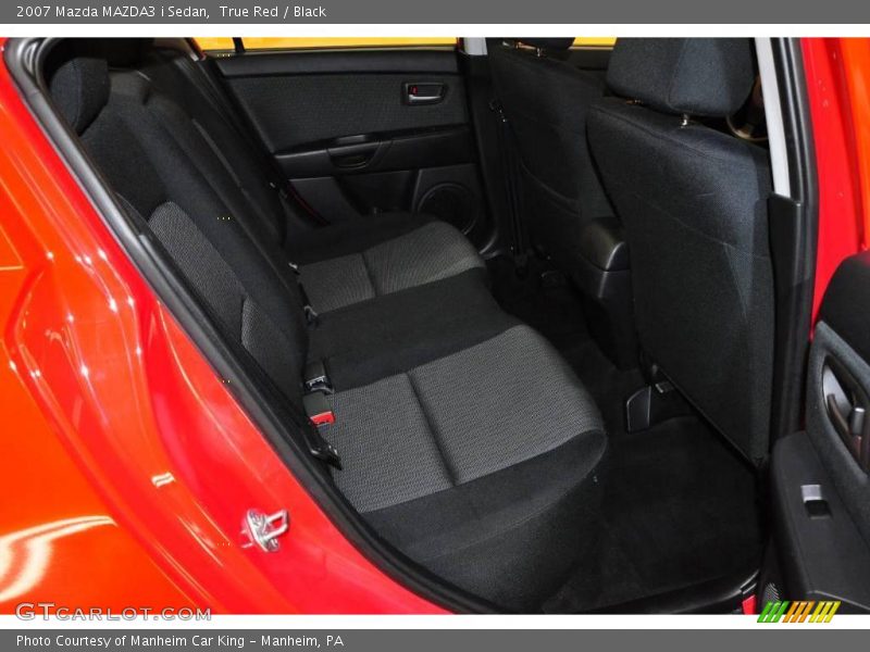 True Red / Black 2007 Mazda MAZDA3 i Sedan