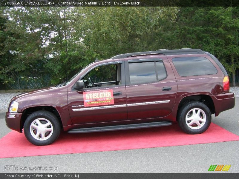 Cranberry Red Metallic / Light Tan/Ebony Black 2006 GMC Envoy XL SLE 4x4