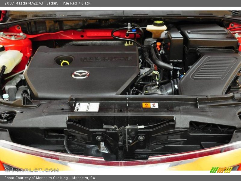 True Red / Black 2007 Mazda MAZDA3 i Sedan