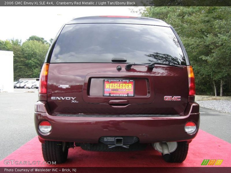 Cranberry Red Metallic / Light Tan/Ebony Black 2006 GMC Envoy XL SLE 4x4