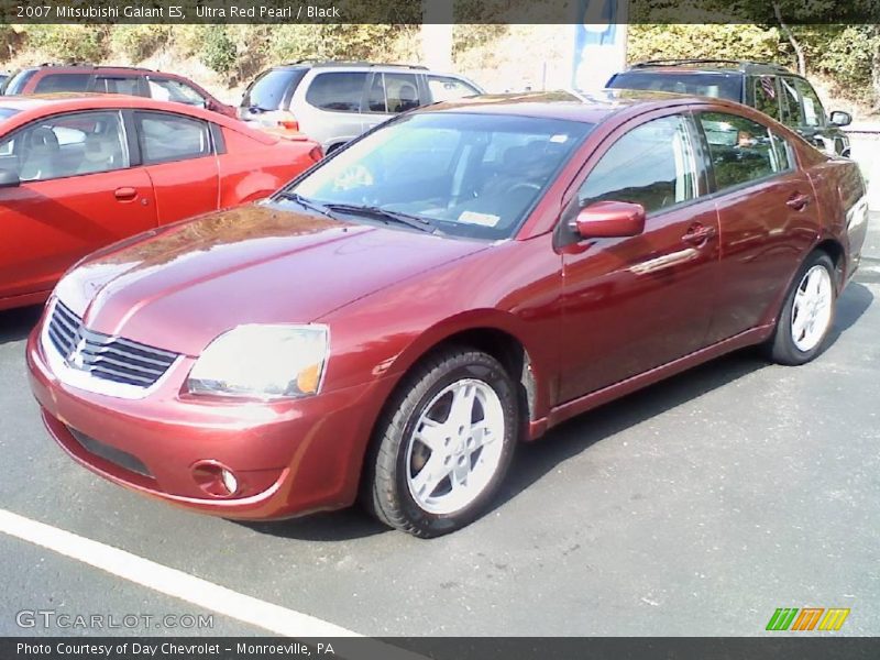 Ultra Red Pearl / Black 2007 Mitsubishi Galant ES