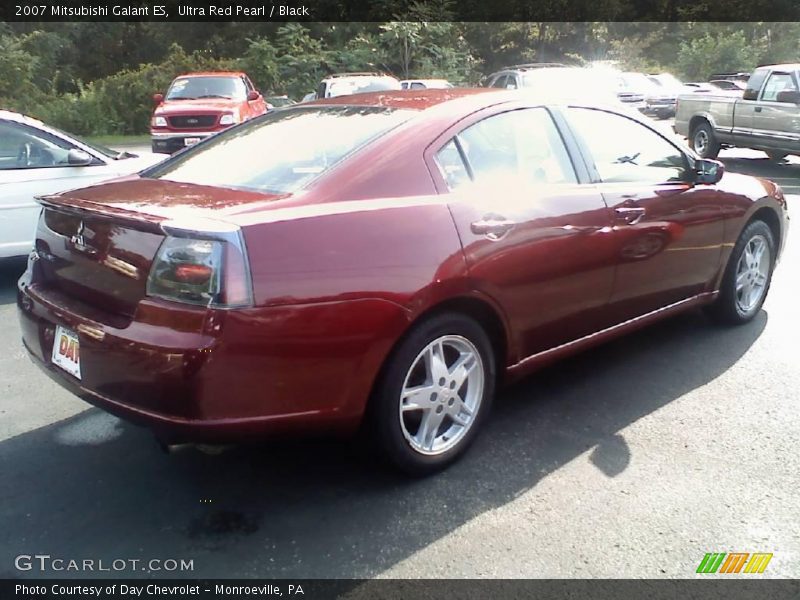 Ultra Red Pearl / Black 2007 Mitsubishi Galant ES