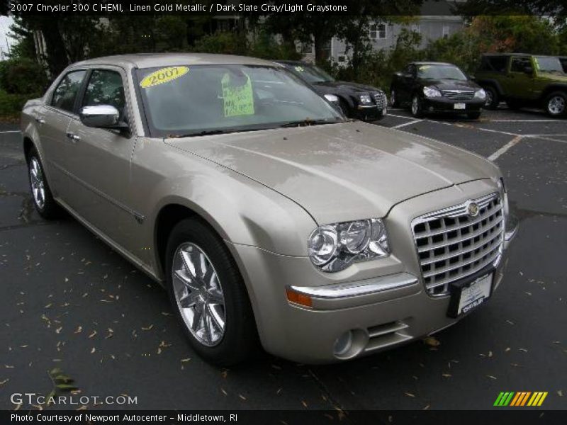 Linen Gold Metallic / Dark Slate Gray/Light Graystone 2007 Chrysler 300 C HEMI